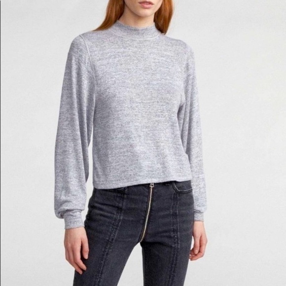 rag & bone Tops - Rag & Bone Mock Neck Long Sleeve EUC